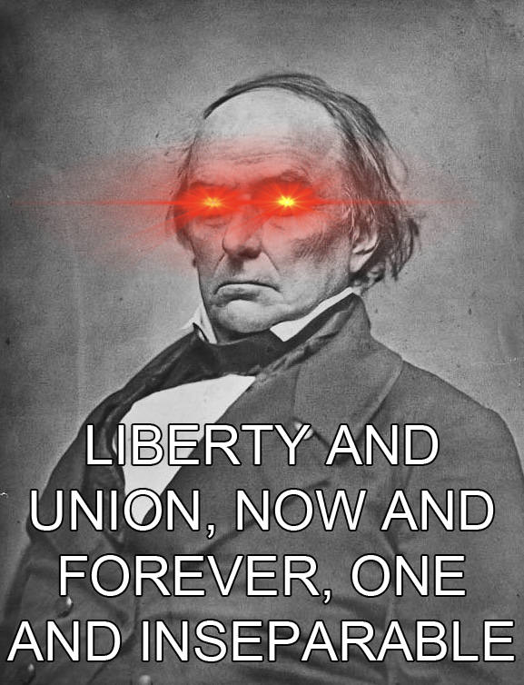 Activated Senator Daniel Webster c. 1847.