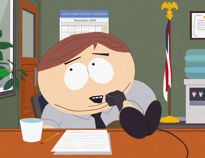 Eric Cartman just asking questions.